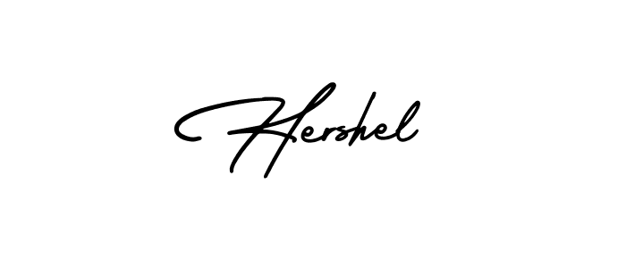 Hershel stylish signature style. Best Handwritten Sign (AmerikaSignatureDemo-Regular) for my name. Handwritten Signature Collection Ideas for my name Hershel. Hershel signature style 3 images and pictures png