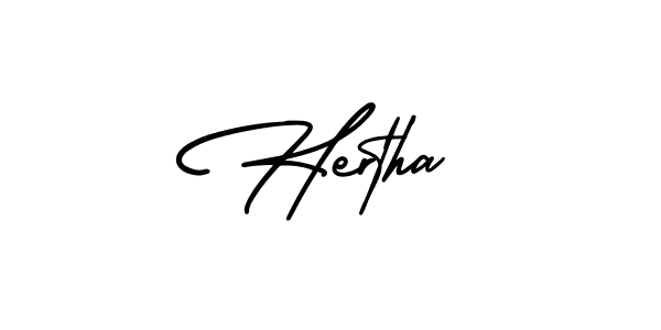 Similarly AmerikaSignatureDemo-Regular is the best handwritten signature design. Signature creator online .You can use it as an online autograph creator for name Hertha. Hertha signature style 3 images and pictures png