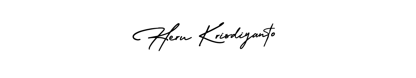 if you are searching for the best signature style for your name Heru Krisdiyanto. so please give up your signature search. here we have designed multiple signature styles  using AmerikaSignatureDemo-Regular. Heru Krisdiyanto signature style 3 images and pictures png