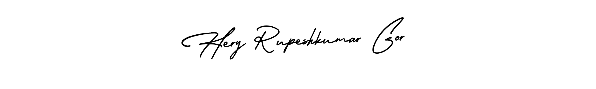 Create a beautiful signature design for name Hery Rupeshkumar Gor. With this signature (AmerikaSignatureDemo-Regular) fonts, you can make a handwritten signature for free. Hery Rupeshkumar Gor signature style 3 images and pictures png