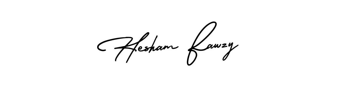 Make a beautiful signature design for name Hesham Fawzy. With this signature (AmerikaSignatureDemo-Regular) style, you can create a handwritten signature for free. Hesham Fawzy signature style 3 images and pictures png