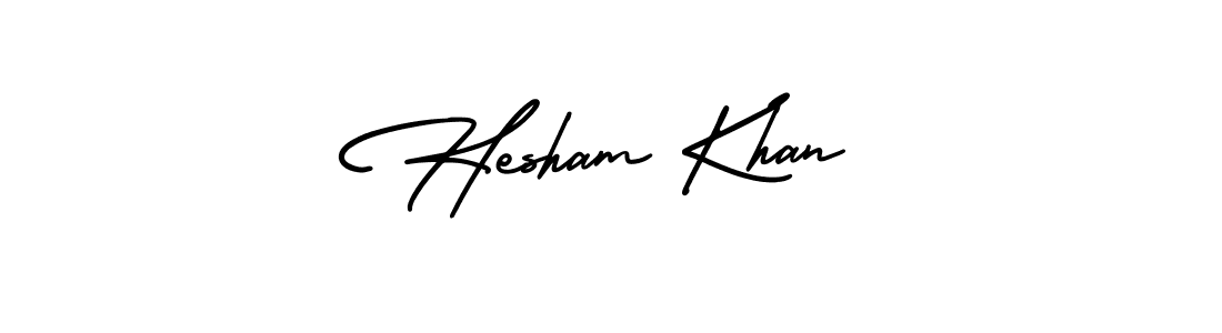 AmerikaSignatureDemo-Regular is a professional signature style that is perfect for those who want to add a touch of class to their signature. It is also a great choice for those who want to make their signature more unique. Get Hesham Khan name to fancy signature for free. Hesham Khan signature style 3 images and pictures png