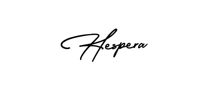 Hespera stylish signature style. Best Handwritten Sign (AmerikaSignatureDemo-Regular) for my name. Handwritten Signature Collection Ideas for my name Hespera. Hespera signature style 3 images and pictures png