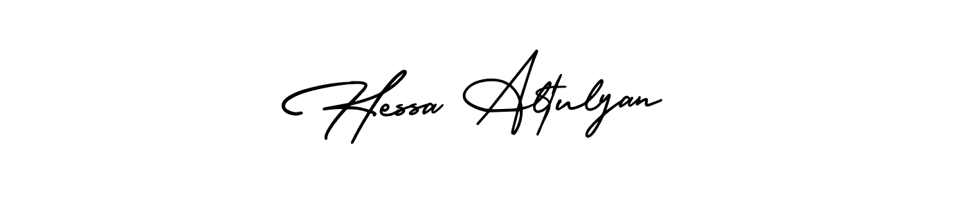 Hessa Altulyan stylish signature style. Best Handwritten Sign (AmerikaSignatureDemo-Regular) for my name. Handwritten Signature Collection Ideas for my name Hessa Altulyan. Hessa Altulyan signature style 3 images and pictures png