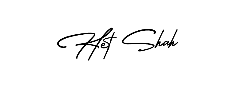 Create a beautiful signature design for name Het Shah. With this signature (AmerikaSignatureDemo-Regular) fonts, you can make a handwritten signature for free. Het Shah signature style 3 images and pictures png