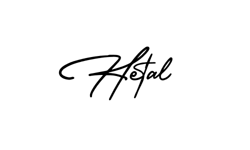 Hetal stylish signature style. Best Handwritten Sign (AmerikaSignatureDemo-Regular) for my name. Handwritten Signature Collection Ideas for my name Hetal. Hetal signature style 3 images and pictures png