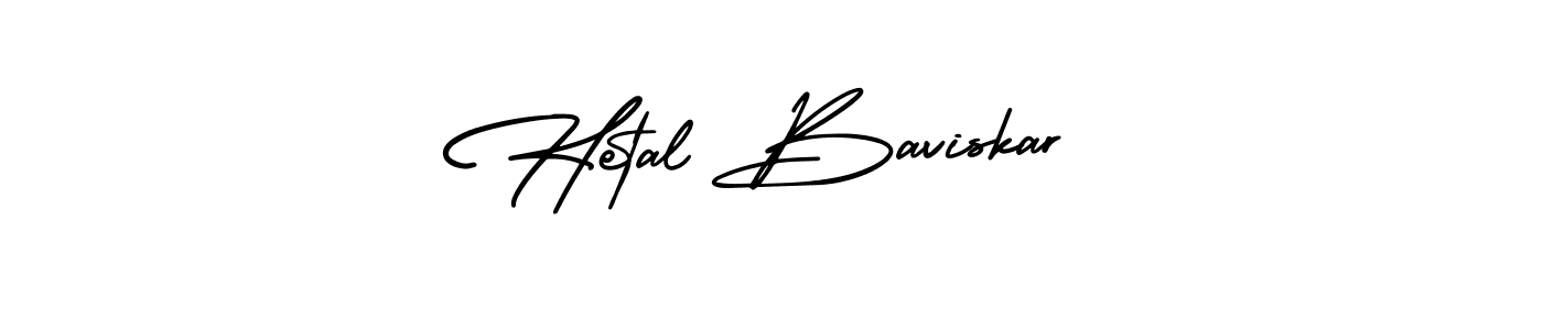 Use a signature maker to create a handwritten signature online. With this signature software, you can design (AmerikaSignatureDemo-Regular) your own signature for name Hetal Baviskar. Hetal Baviskar signature style 3 images and pictures png