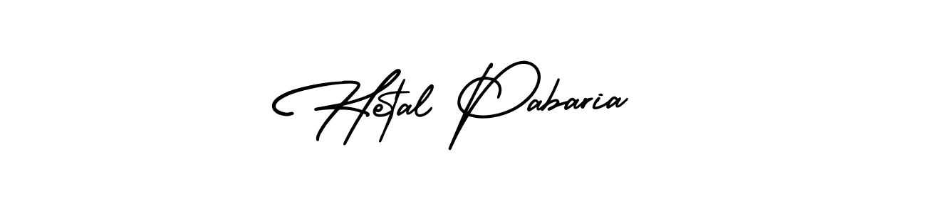 How to make Hetal Pabaria signature? AmerikaSignatureDemo-Regular is a professional autograph style. Create handwritten signature for Hetal Pabaria name. Hetal Pabaria signature style 3 images and pictures png