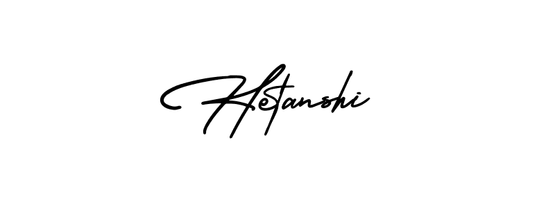 How to make Hetanshi signature? AmerikaSignatureDemo-Regular is a professional autograph style. Create handwritten signature for Hetanshi name. Hetanshi signature style 3 images and pictures png