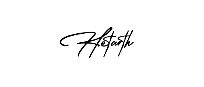 Make a beautiful signature design for name Hetarth. With this signature (AmerikaSignatureDemo-Regular) style, you can create a handwritten signature for free. Hetarth signature style 3 images and pictures png