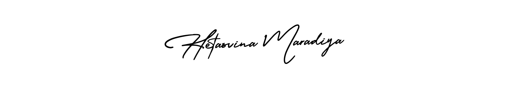 Hetasvina Maradiya stylish signature style. Best Handwritten Sign (AmerikaSignatureDemo-Regular) for my name. Handwritten Signature Collection Ideas for my name Hetasvina Maradiya. Hetasvina Maradiya signature style 3 images and pictures png