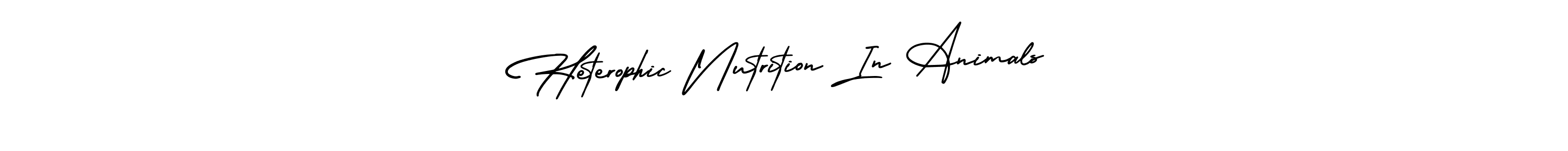 Design your own signature with our free online signature maker. With this signature software, you can create a handwritten (AmerikaSignatureDemo-Regular) signature for name Heterophic Nutrition In Animals. Heterophic Nutrition In Animals signature style 3 images and pictures png