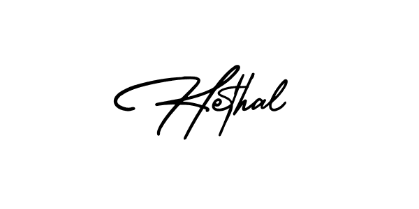 if you are searching for the best signature style for your name Hethal. so please give up your signature search. here we have designed multiple signature styles  using AmerikaSignatureDemo-Regular. Hethal signature style 3 images and pictures png