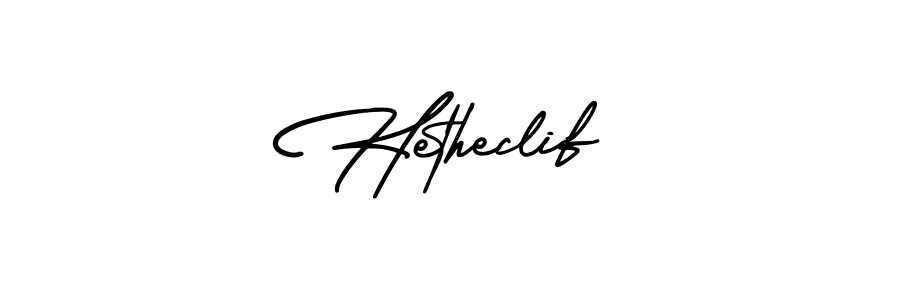 Similarly AmerikaSignatureDemo-Regular is the best handwritten signature design. Signature creator online .You can use it as an online autograph creator for name Hetheclif. Hetheclif signature style 3 images and pictures png