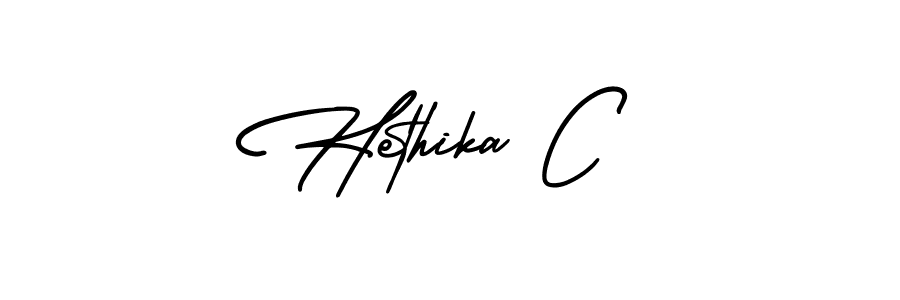 Best and Professional Signature Style for Hethika C. AmerikaSignatureDemo-Regular Best Signature Style Collection. Hethika C signature style 3 images and pictures png