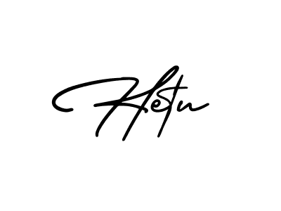 Hetu stylish signature style. Best Handwritten Sign (AmerikaSignatureDemo-Regular) for my name. Handwritten Signature Collection Ideas for my name Hetu. Hetu signature style 3 images and pictures png