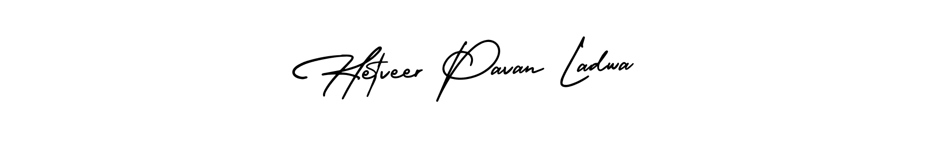You should practise on your own different ways (AmerikaSignatureDemo-Regular) to write your name (Hetveer Pavan Ladwa) in signature. don't let someone else do it for you. Hetveer Pavan Ladwa signature style 3 images and pictures png