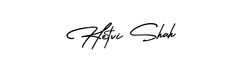 You should practise on your own different ways (AmerikaSignatureDemo-Regular) to write your name (Hetvi Shah) in signature. don't let someone else do it for you. Hetvi Shah signature style 3 images and pictures png