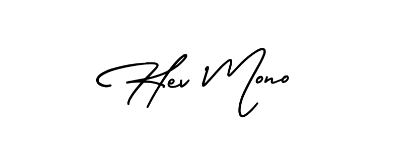 Similarly AmerikaSignatureDemo-Regular is the best handwritten signature design. Signature creator online .You can use it as an online autograph creator for name Hev Mono. Hev Mono signature style 3 images and pictures png