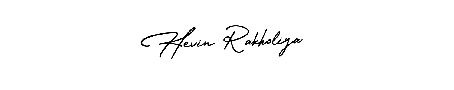 How to Draw Hevin Rakholiya signature style? AmerikaSignatureDemo-Regular is a latest design signature styles for name Hevin Rakholiya. Hevin Rakholiya signature style 3 images and pictures png