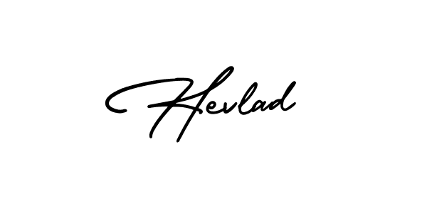 Design your own signature with our free online signature maker. With this signature software, you can create a handwritten (AmerikaSignatureDemo-Regular) signature for name Hevlad. Hevlad signature style 3 images and pictures png