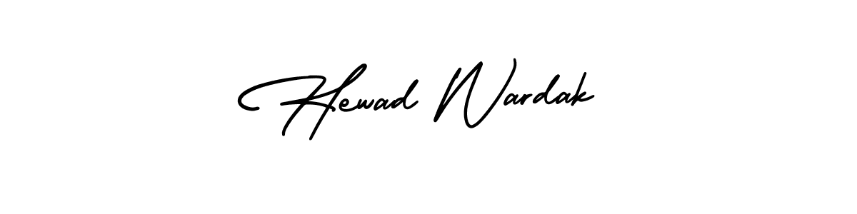 How to Draw Hewad Wardak signature style? AmerikaSignatureDemo-Regular is a latest design signature styles for name Hewad Wardak. Hewad Wardak signature style 3 images and pictures png