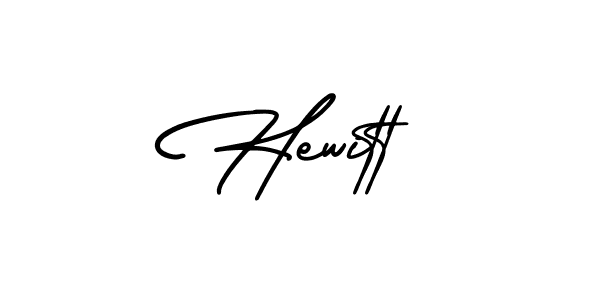 The best way (AmerikaSignatureDemo-Regular) to make a short signature is to pick only two or three words in your name. The name Hewitt include a total of six letters. For converting this name. Hewitt signature style 3 images and pictures png