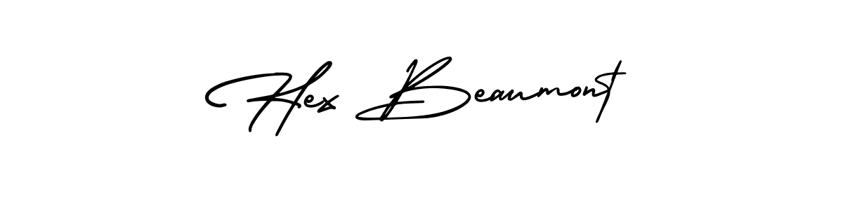 Make a beautiful signature design for name Hex Beaumont. With this signature (AmerikaSignatureDemo-Regular) style, you can create a handwritten signature for free. Hex Beaumont signature style 3 images and pictures png