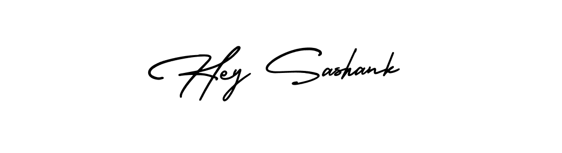 Use a signature maker to create a handwritten signature online. With this signature software, you can design (AmerikaSignatureDemo-Regular) your own signature for name Hey Sashank. Hey Sashank signature style 3 images and pictures png