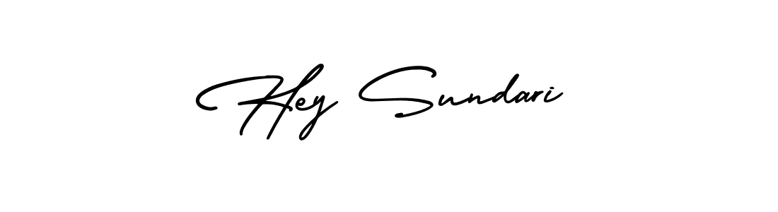 Hey Sundari stylish signature style. Best Handwritten Sign (AmerikaSignatureDemo-Regular) for my name. Handwritten Signature Collection Ideas for my name Hey Sundari. Hey Sundari signature style 3 images and pictures png