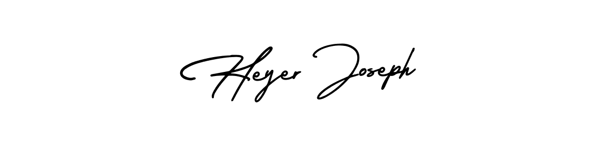 It looks lik you need a new signature style for name Heyer Joseph. Design unique handwritten (AmerikaSignatureDemo-Regular) signature with our free signature maker in just a few clicks. Heyer Joseph signature style 3 images and pictures png