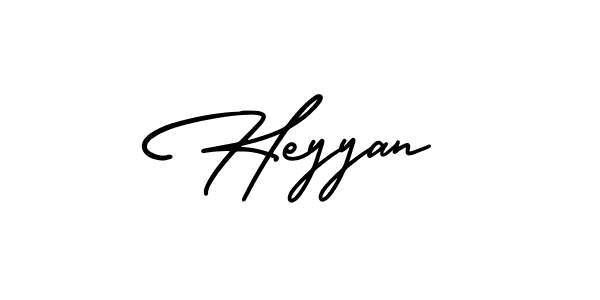 Also we have Heyyan name is the best signature style. Create professional handwritten signature collection using AmerikaSignatureDemo-Regular autograph style. Heyyan signature style 3 images and pictures png