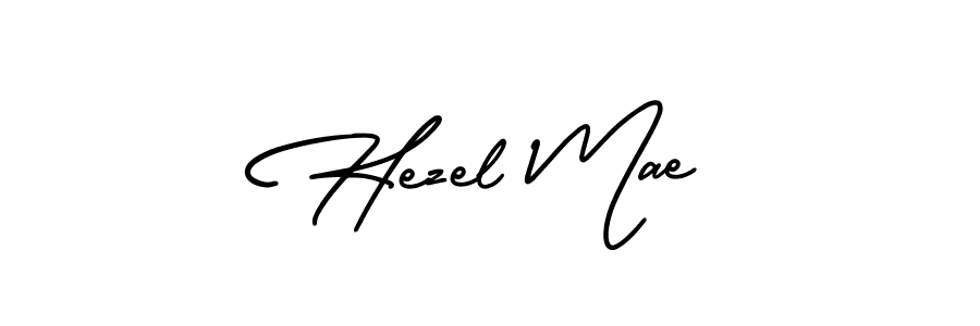 Design your own signature with our free online signature maker. With this signature software, you can create a handwritten (AmerikaSignatureDemo-Regular) signature for name Hezel Mae. Hezel Mae signature style 3 images and pictures png