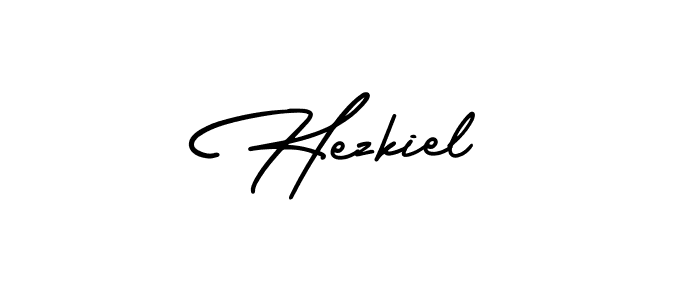 Design your own signature with our free online signature maker. With this signature software, you can create a handwritten (AmerikaSignatureDemo-Regular) signature for name Hezkiel. Hezkiel signature style 3 images and pictures png