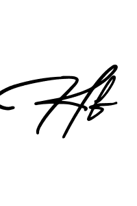 Make a beautiful signature design for name Hf. With this signature (AmerikaSignatureDemo-Regular) style, you can create a handwritten signature for free. Hf signature style 3 images and pictures png