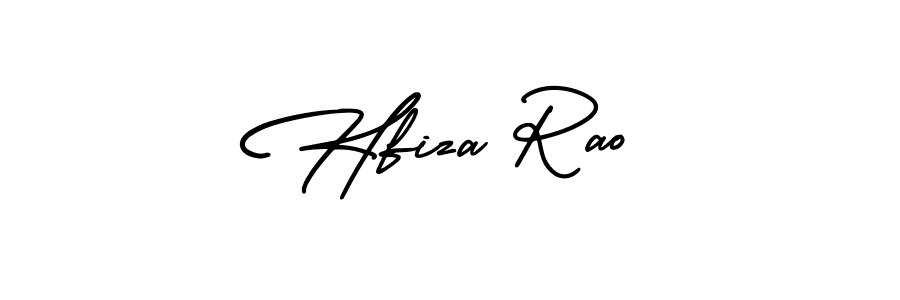 AmerikaSignatureDemo-Regular is a professional signature style that is perfect for those who want to add a touch of class to their signature. It is also a great choice for those who want to make their signature more unique. Get Hfiza Rao name to fancy signature for free. Hfiza Rao signature style 3 images and pictures png