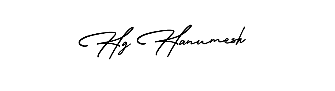 Use a signature maker to create a handwritten signature online. With this signature software, you can design (AmerikaSignatureDemo-Regular) your own signature for name Hg Hanumesh. Hg Hanumesh signature style 3 images and pictures png