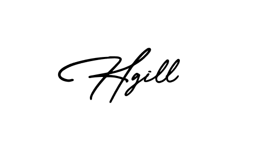 Make a beautiful signature design for name Hgill. With this signature (AmerikaSignatureDemo-Regular) style, you can create a handwritten signature for free. Hgill signature style 3 images and pictures png