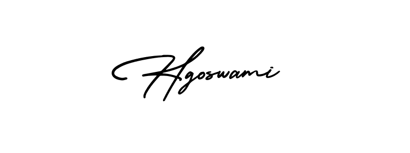 AmerikaSignatureDemo-Regular is a professional signature style that is perfect for those who want to add a touch of class to their signature. It is also a great choice for those who want to make their signature more unique. Get Hgoswami name to fancy signature for free. Hgoswami signature style 3 images and pictures png