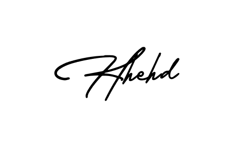 You should practise on your own different ways (AmerikaSignatureDemo-Regular) to write your name (Hhehd) in signature. don't let someone else do it for you. Hhehd signature style 3 images and pictures png