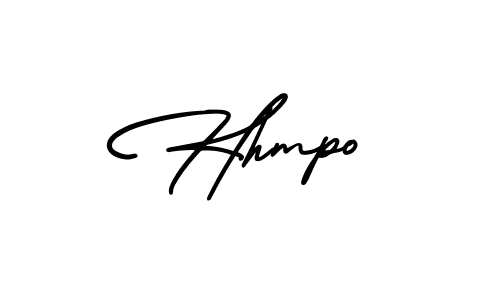 How to Draw Hhmpo signature style? AmerikaSignatureDemo-Regular is a latest design signature styles for name Hhmpo. Hhmpo signature style 3 images and pictures png