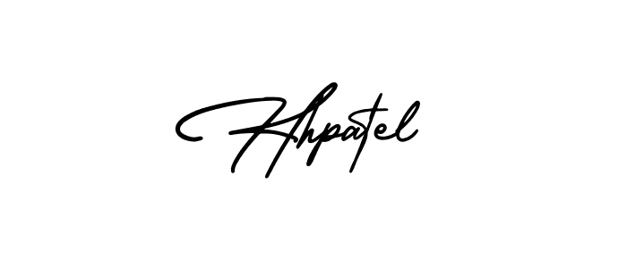 The best way (AmerikaSignatureDemo-Regular) to make a short signature is to pick only two or three words in your name. The name Hhpatel include a total of six letters. For converting this name. Hhpatel signature style 3 images and pictures png