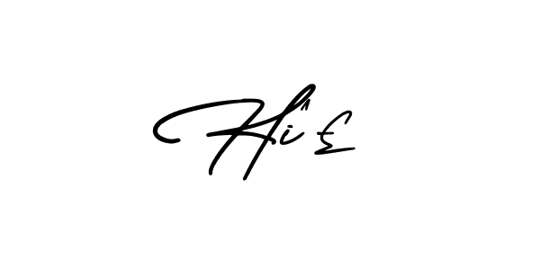 Create a beautiful signature design for name Hiˆ£. With this signature (AmerikaSignatureDemo-Regular) fonts, you can make a handwritten signature for free. Hiˆ£ signature style 3 images and pictures png