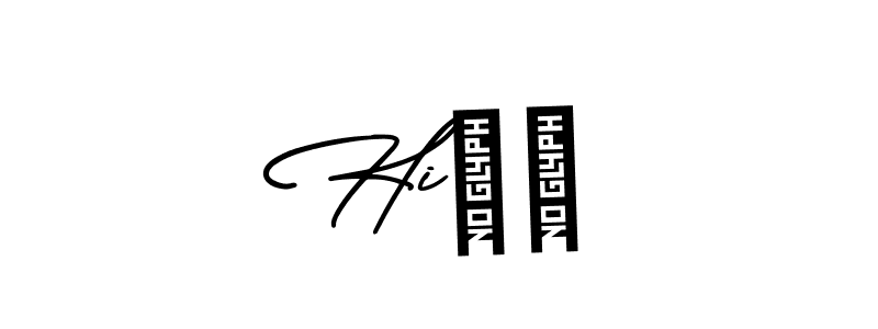 You should practise on your own different ways (AmerikaSignatureDemo-Regular) to write your name (Hi��) in signature. don't let someone else do it for you. Hi�� signature style 3 images and pictures png