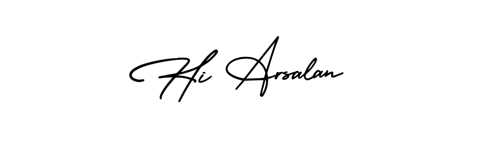 Also You can easily find your signature by using the search form. We will create Hi Arsalan name handwritten signature images for you free of cost using AmerikaSignatureDemo-Regular sign style. Hi Arsalan signature style 3 images and pictures png