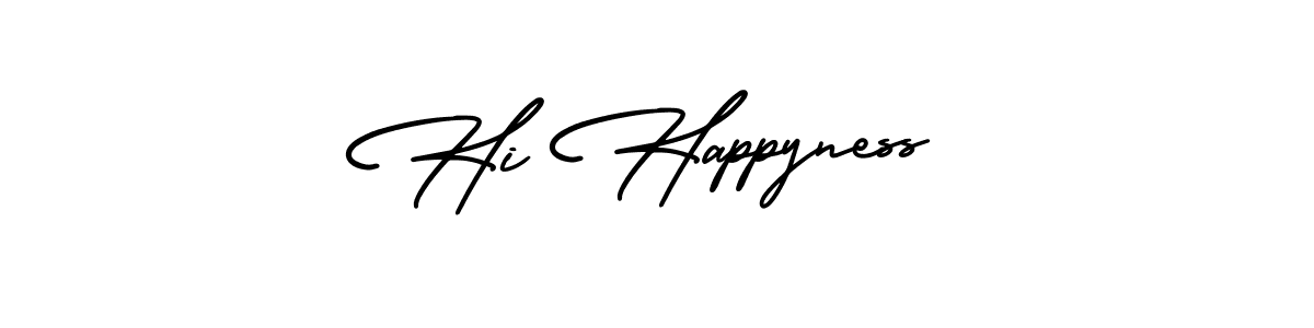 It looks lik you need a new signature style for name Hi Happyness. Design unique handwritten (AmerikaSignatureDemo-Regular) signature with our free signature maker in just a few clicks. Hi Happyness signature style 3 images and pictures png