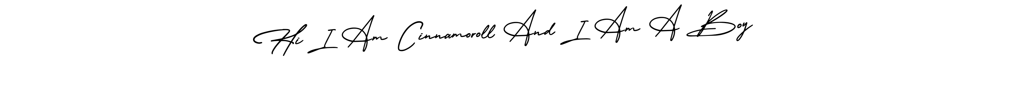 How to make Hi I Am Cinnamoroll And I Am A Boy name signature. Use AmerikaSignatureDemo-Regular style for creating short signs online. This is the latest handwritten sign. Hi I Am Cinnamoroll And I Am A Boy signature style 3 images and pictures png
