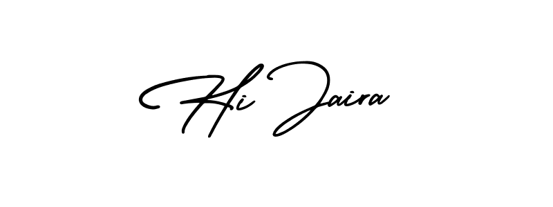 How to make Hi Jaira signature? AmerikaSignatureDemo-Regular is a professional autograph style. Create handwritten signature for Hi Jaira name. Hi Jaira signature style 3 images and pictures png