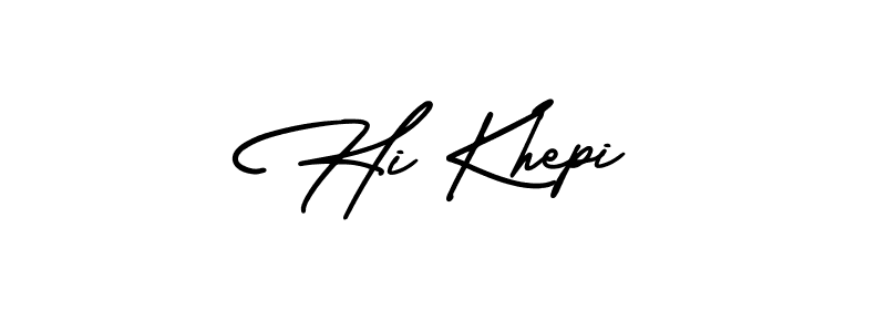 Use a signature maker to create a handwritten signature online. With this signature software, you can design (AmerikaSignatureDemo-Regular) your own signature for name Hi Khepi. Hi Khepi signature style 3 images and pictures png