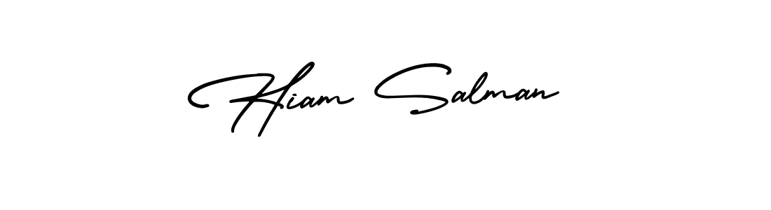 Check out images of Autograph of Hiam Salman name. Actor Hiam Salman Signature Style. AmerikaSignatureDemo-Regular is a professional sign style online. Hiam Salman signature style 3 images and pictures png